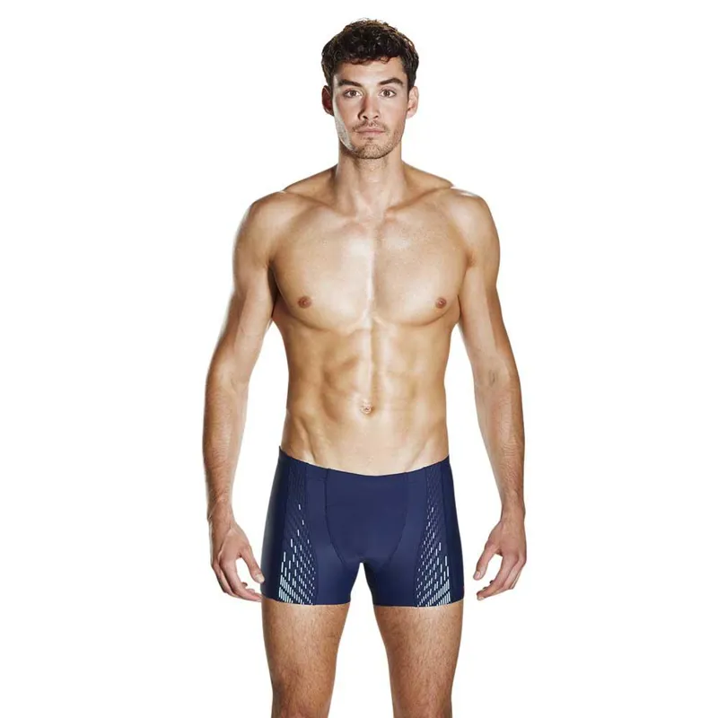 Speedo Men's Fit PowerMesh Pro Aquashort Black/Blue 30-3